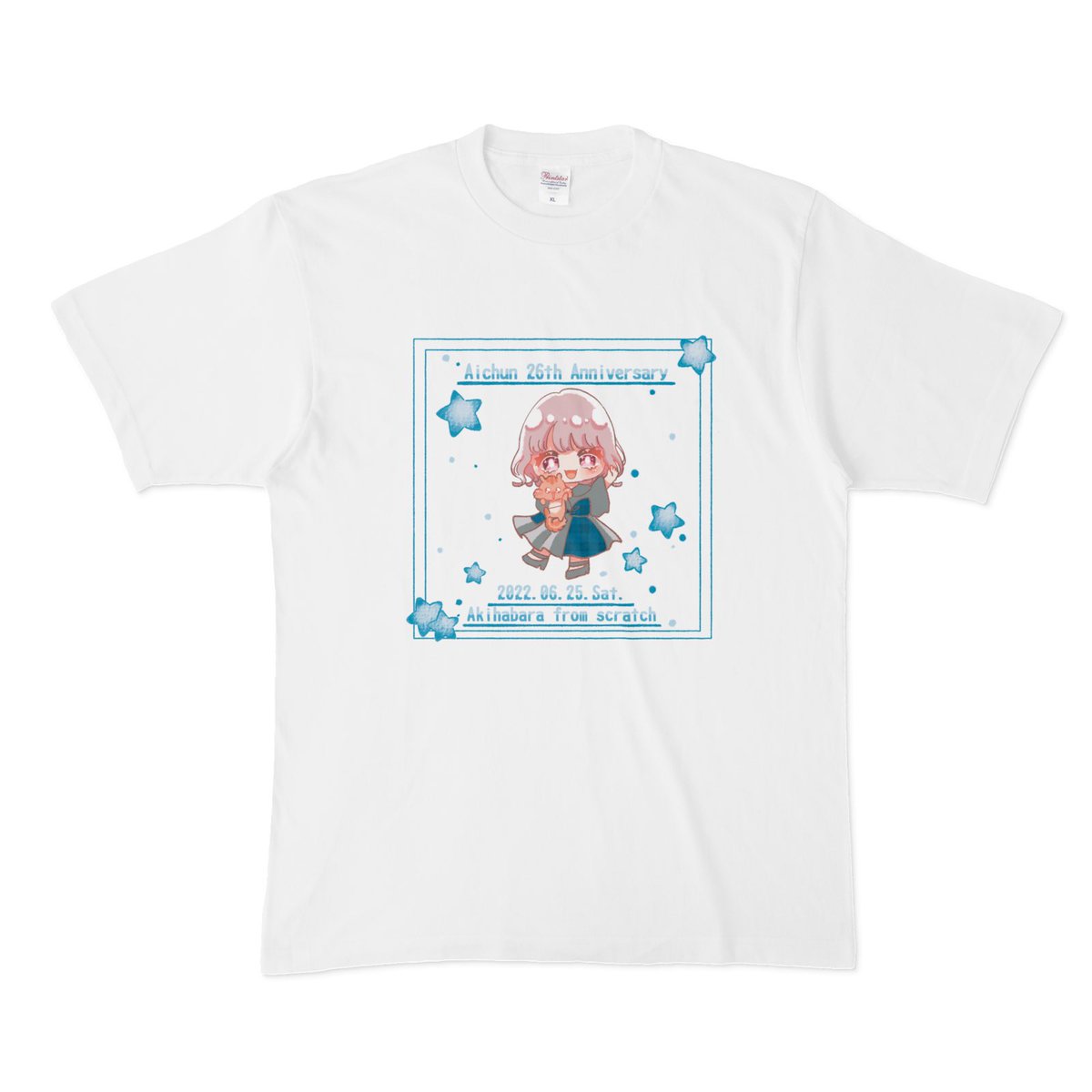 aichun06's tweet photo. おはちゅん🦋✨

生誕グッズの紹介だけしちゃう〜⚡️

💙Tシャツ
💜スクエア缶バッジ
💙ステッカー
💜アクリルキーホルダー

詳細はまた後ほど〜🙌

今日もいい日になりますよーに！

#ちゅんレター https://t.co/8VMUyHuxbw