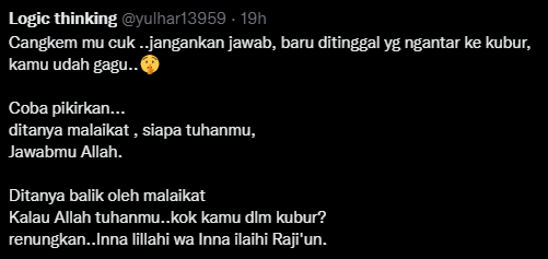 BatavianX's tweet photo. @yulhar13959 @_ekokuntadhi Entah yang mana lebih mengerikan, nama profilenya atau tweetnya. ( ´･･)ﾉ(._.`) https://t.co/pR4mHCZs3N