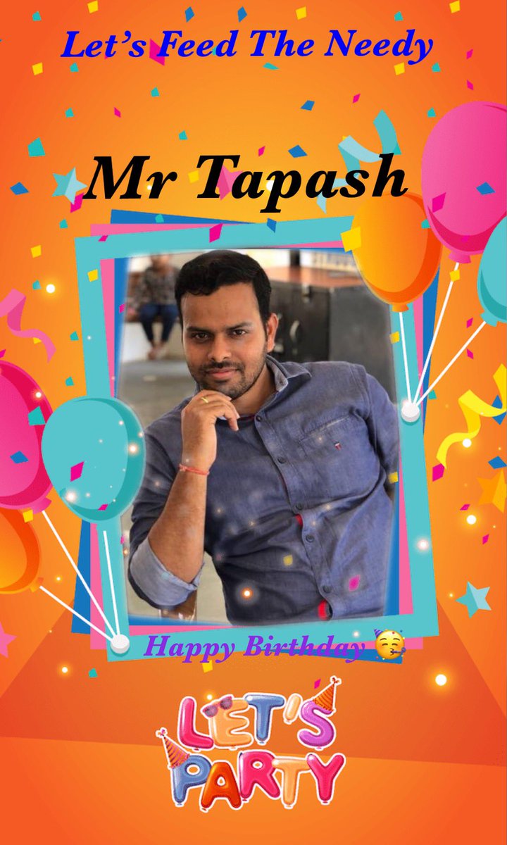 lftneedy's tweet photo. Happy Birthday Mr @Tapas_Chinu Brain Behind Let’s Feed! #birthday #LetsFeed https://t.co/tN0oOkeAhM