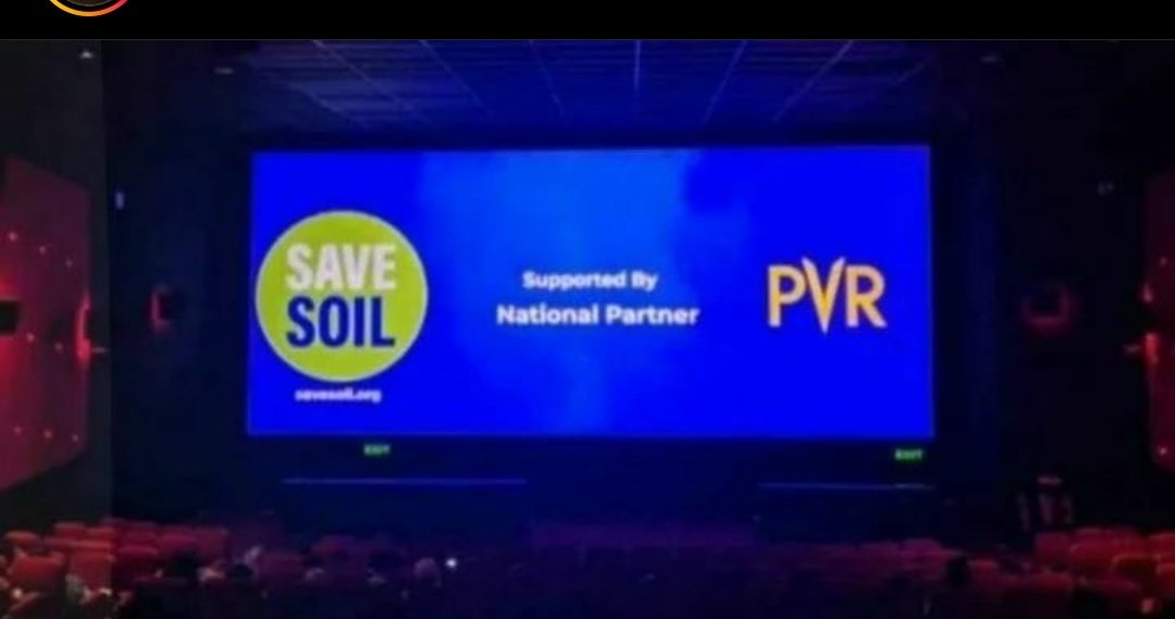 Sarita13324072's tweet photo. Voice of all earth buddies is getting louder.
All the PVR cinemas will play savesoil videos before movie.
@cpsavesoil #savesoil https://t.co/H2aZTSxjfx