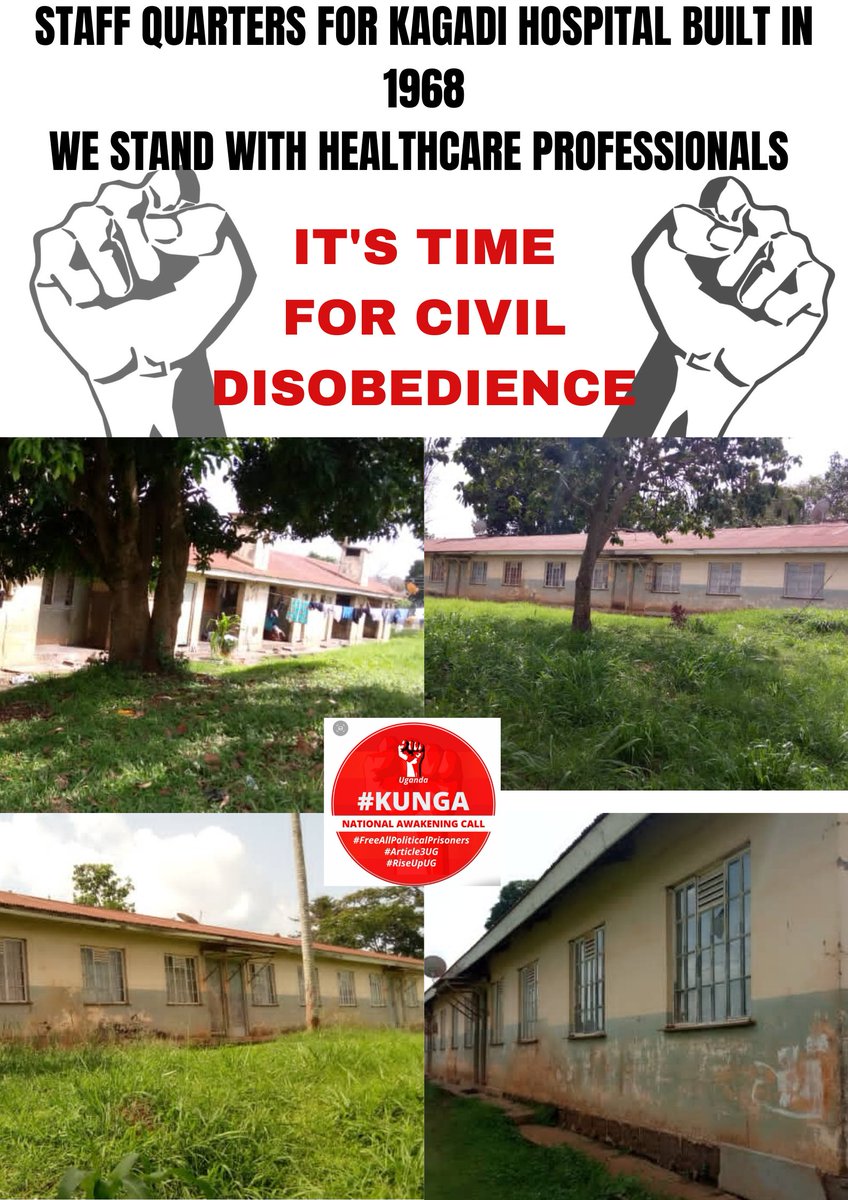 madways__'s tweet photo. STAFF QUARTERS FOR KAGADI HOSPITAL BUILT IN 1968.
WE STAND WITH HEALTHCARE PROFESSIONALS
IT'S TIME FOR CIVIL DISOBEDIENCE
#Kunga
#healthcare
#M7MustGo
#EndPoliceBrutality
#EndSlavery
#EndHumanTrafficking
#FreeOurVictory
#FreeAllPoliticalPrisoners https://t.co/JirqocfG3E