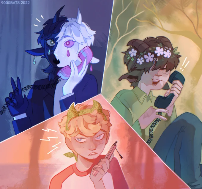 BY THE PHONE (BRR BRR)

[#benchtriofanart #ranboofanart #tubbofanart #tommyinnitfanart] 