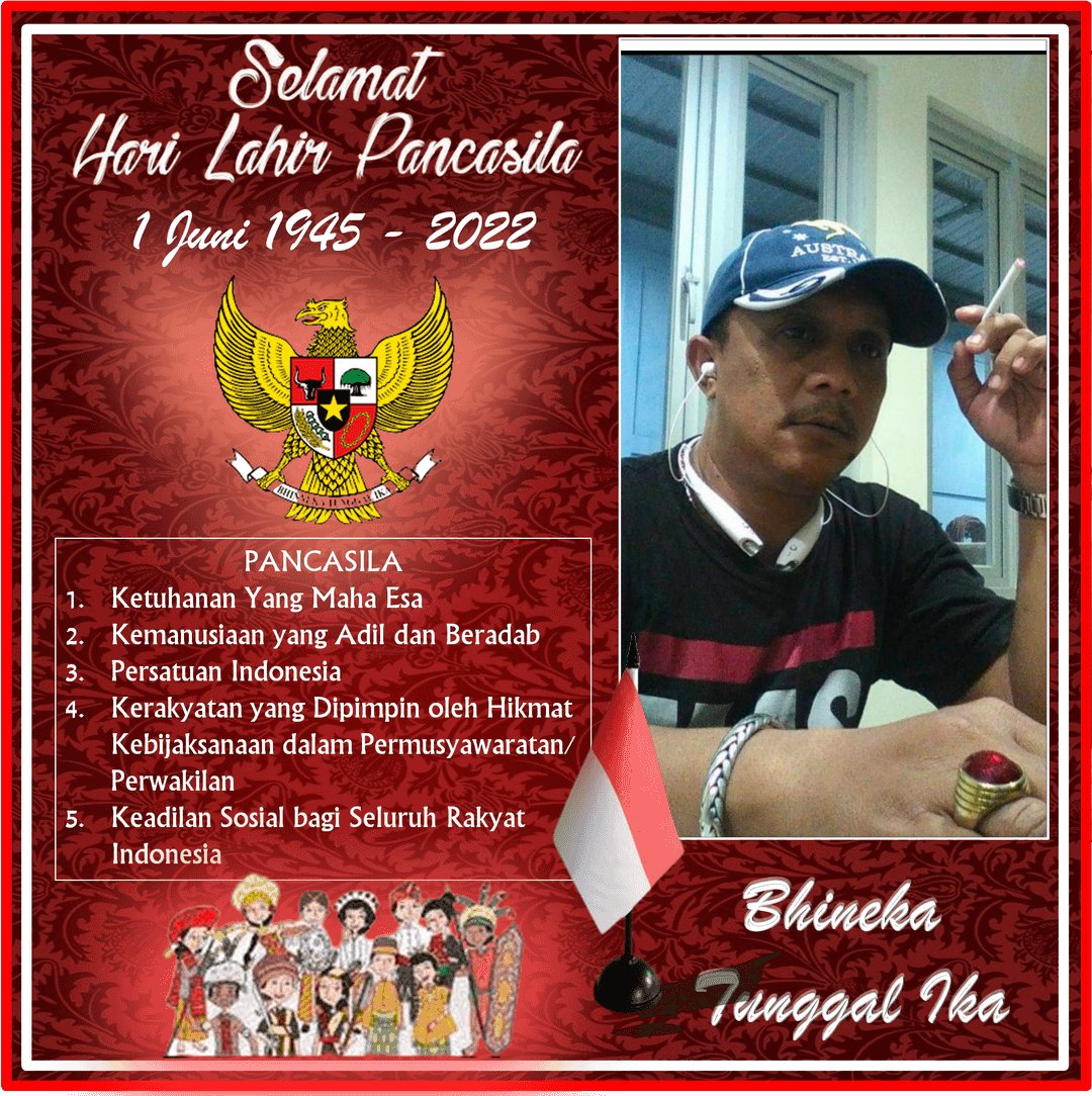 Tidak ada Tempat di Republik ini bagi yg menolak Pancasila sebagai Dasar Negara Kesatuan Republik Indonesia .
#AkuCintaIndonesiaKu