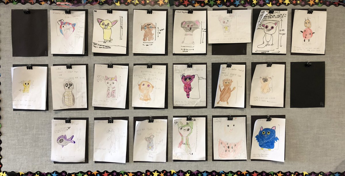 mscasas_teach's tweet photo. Final product of our measured stuffed animals! I loved seeing the attention to detail students put into certain features of their animals. https://t.co/MVEWX5YBfo