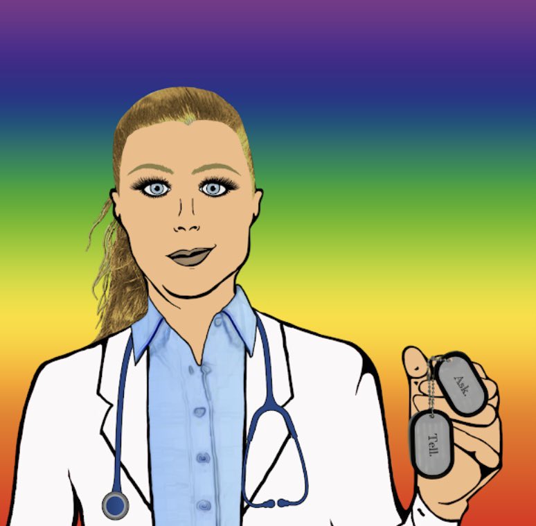 jcameron762's tweet photo. Going into pride month with an amazing custom 1/1 genesis NFT my wife had made for me. Make sure to get your own custom genesis this Friday! @QueerFriendsNft @mackcameron923 https://t.co/3XrOTLy6ej