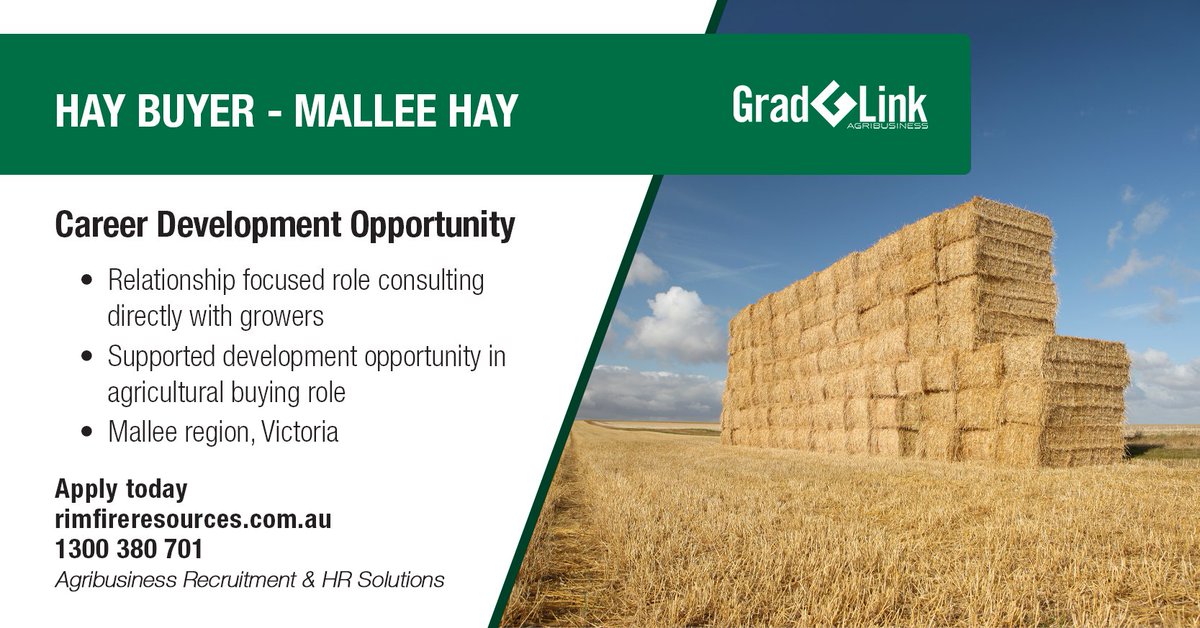 gradlinkAU's tweet photo. This is a perfect opportunity for a recent graduate or early career professional to develop their career in agriculture in a mentorship environment.
Apply today: https://t.co/pSrPXaWqNR
#graduate #careers #farming #broadacre #agriculture #agribusiness #agjobs #jobs #gradlink https://t.co/jZRl0Bqzzz