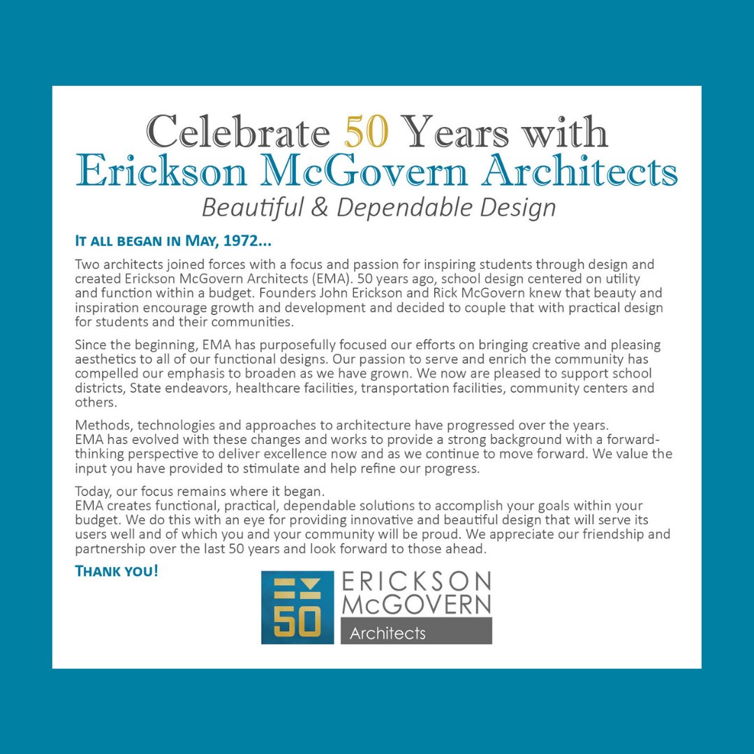 EMAtacoma's tweet photo. EMA turned #50years this month! To #celebrate our #team shared EMA stories over a catered lunch - complete with an #Anniversary logo cake! As we reminisced, we thought of you - we appreciate our friendships and #partnerships over the past 50 years and look forward to those ahead! https://t.co/dOeaPf7GJC