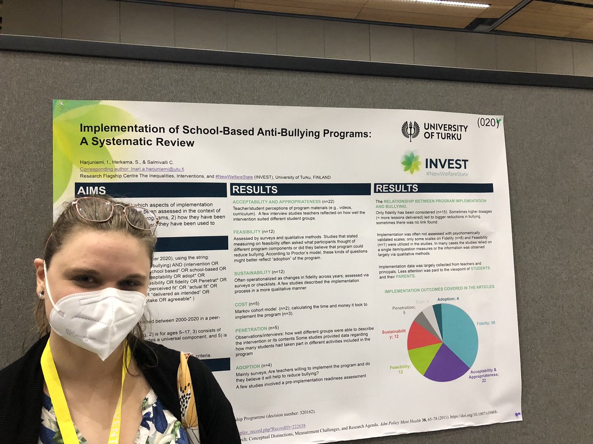 Upea <a href="/InaHarj/">Inari Harjuniemi</a> presenting her poster on Implementation of school-based bullying prevention programs! #SPRCONF22 in Seattle! Way to go 💎💎💎 <a href="/INVEST_Flagship/">INVEST</a>