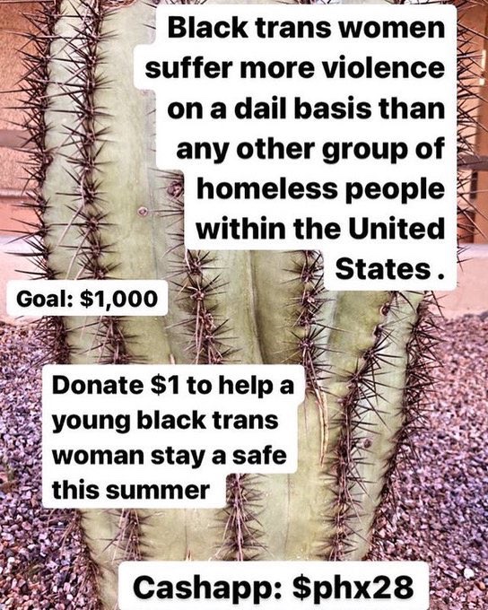 yurichapel's tweet image. PLEASE RT! Spreading this for a black trans woman in need