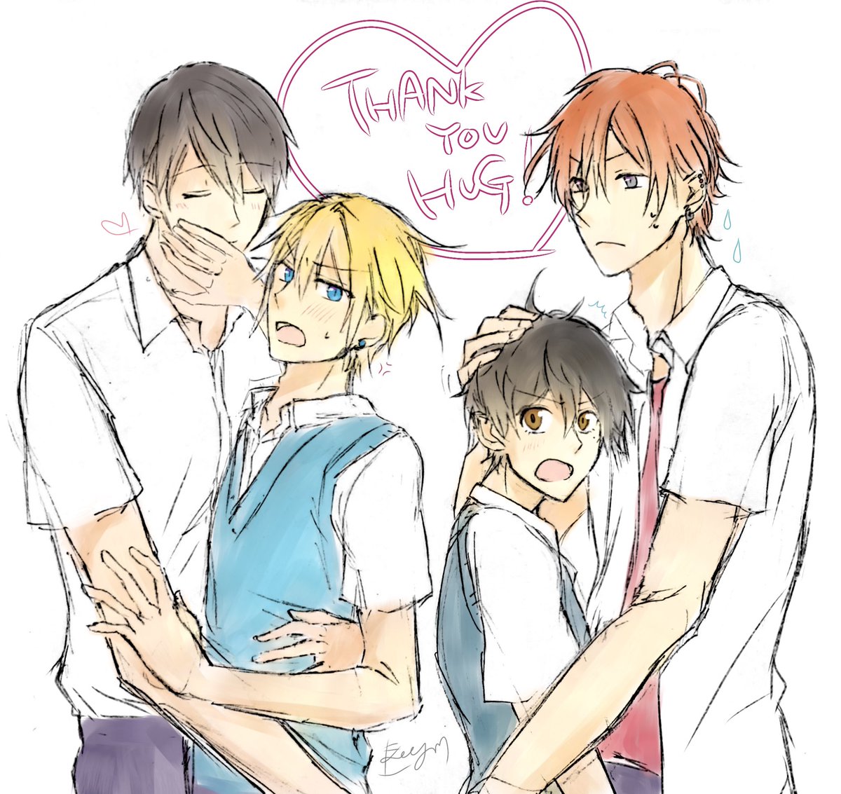 なんでかﾌｫﾛﾜｯｻﾝ500人になってたので取り急ぎありがとうございます～！！
うちの距離感はこうですの図解です🙌
今日も推しカプが可愛いで～～～～～～す💃‼️