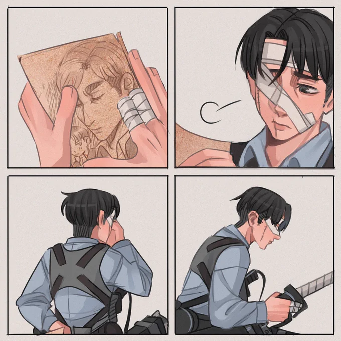 "Still miss you"
.
#eruri #AttackOnTitan 