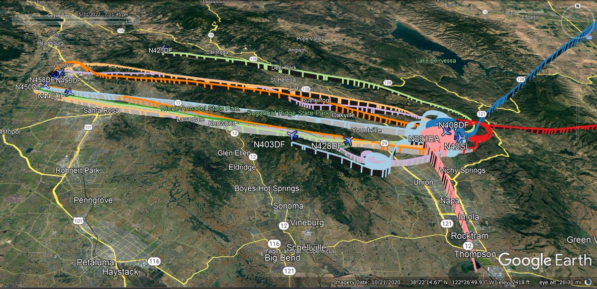 fire_feeds's tweet photo. Continuing aerial firefighting efforts over the #OldFire, North of Napa  
https://t.co/aQGGmxgIut

https://t.co/YHaIX8n1Fc
TNKR101
#N291EA
T91
#N428DF
A500
#N403DF
T79
#N458DF
T94
#N442DF
LEAD
#N57B
T93
#N450DF
T89
#N425DF
A230
#N408DF
HELICOPTERS INC
#N42SL
🇺🇸 https://t.co/UQV4spAIOe