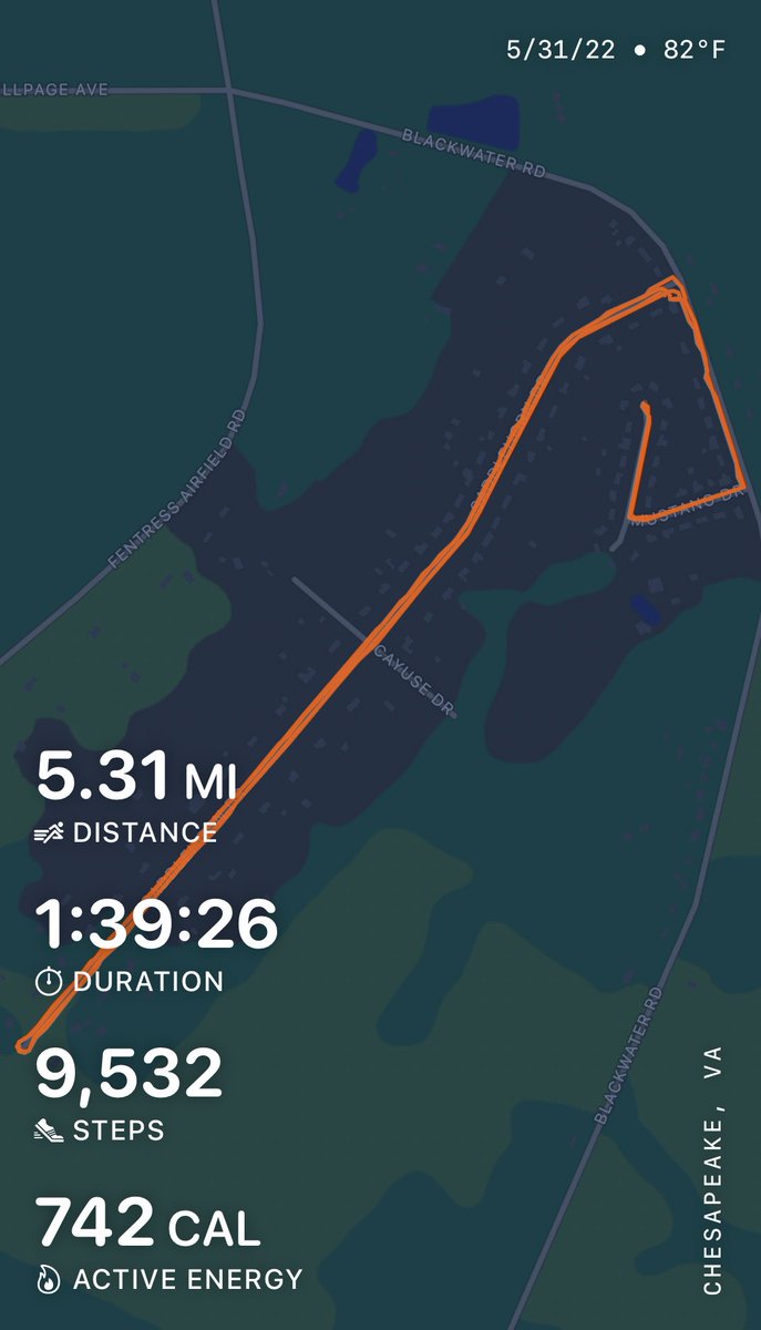 I got out tonight to walk 5.31 miles in remembrance of my 12 coworkers who were gunned down 3 years ago today. I was in the building during the shooting and I was lucky, too many were not. #vbstrong