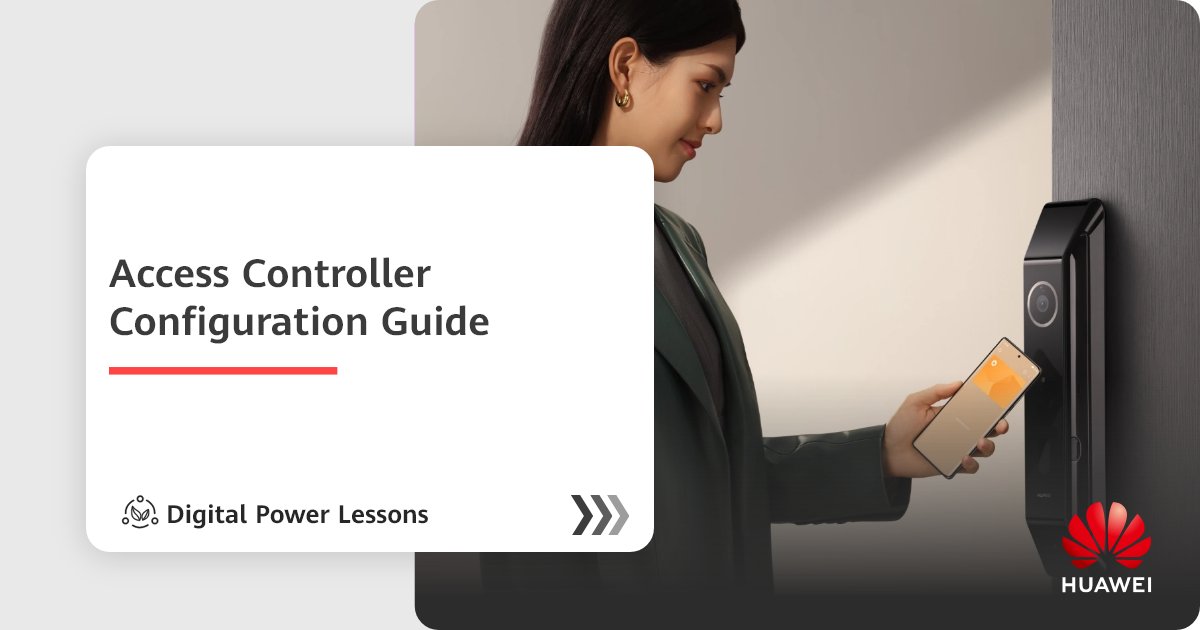 huawei_power's tweet photo. #digitalpowerlessons The access control controller is a control element used for the server room door. Click the link to learn how to configure the Access Controller. https://t.co/n1XqvB5T5m https://t.co/6gQGViPeVe
