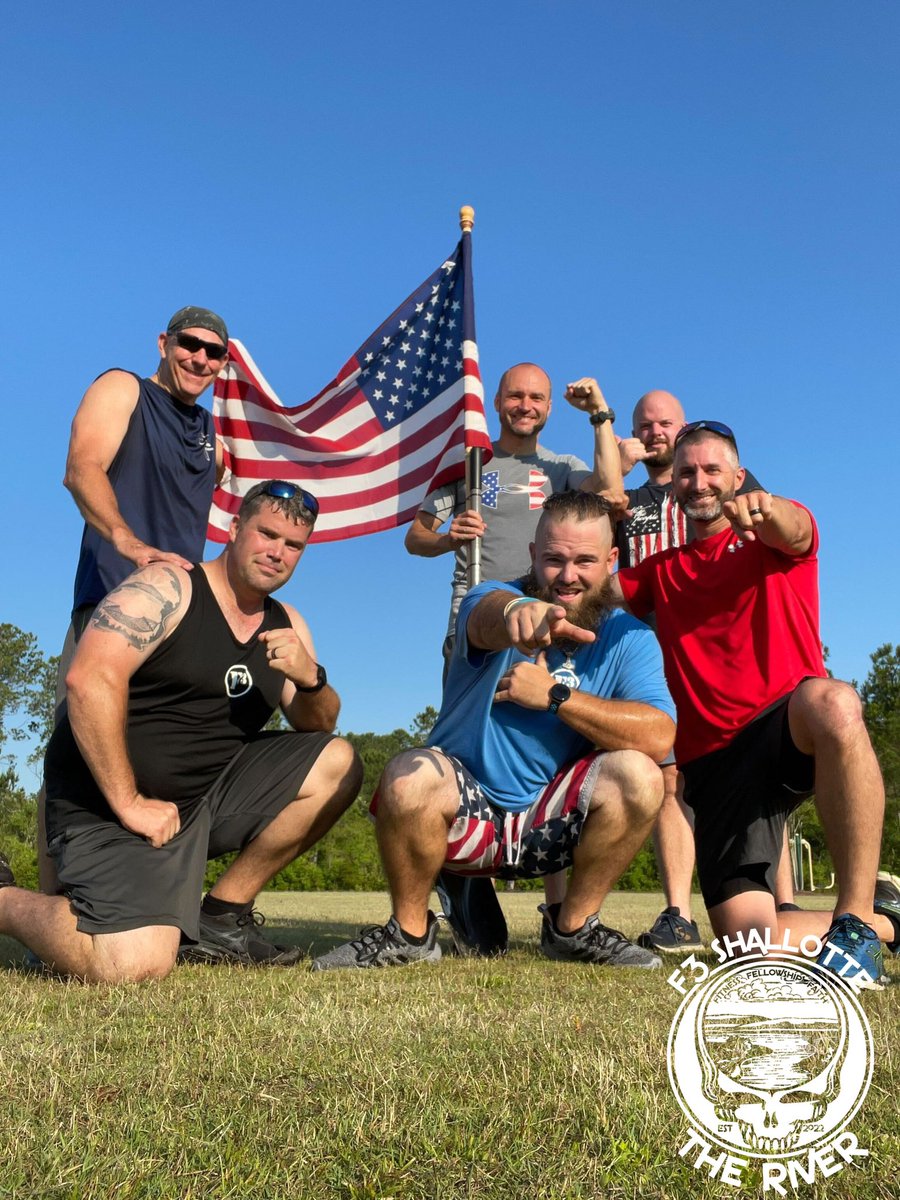 F3Shallotte's tweet photo. 6 PAX tackled The Murph on Memorial Day! Strong work men!
#F3Shallotte #F3TheRiver #F3BruCo #F3Nation #SYITG #freeworkouts #fitness #IGY6 #nameorama #ShallotteNC #WhosMotivated #BrunswickCounty #FreedToLead https://t.co/WkLCnFfXLE