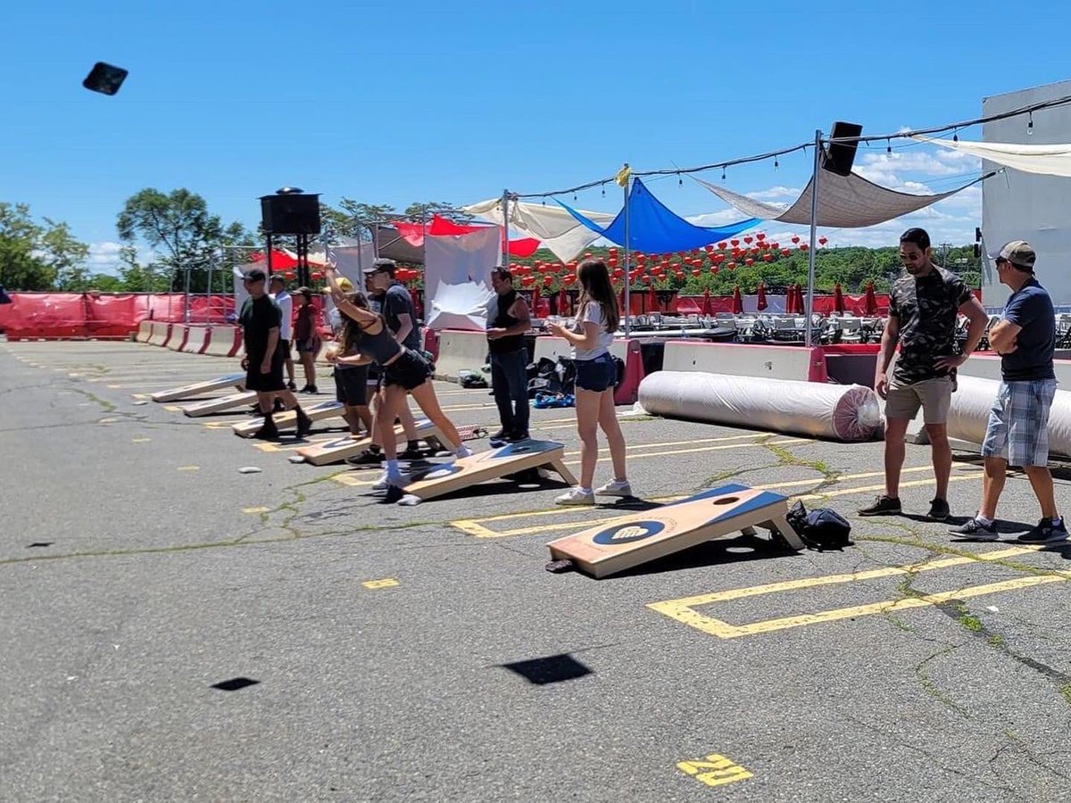 LetsManagement's tweet photo. It was a special day Sunday for the Let’s Get Together family. We put on our first cornhole tournament of 2022 in memory of the beloved Michael Frank, raising money for the Trustbridge Hospice Foundation. Thanks to all who supported the cause 🙏 https://t.co/FR5dcwrBn1