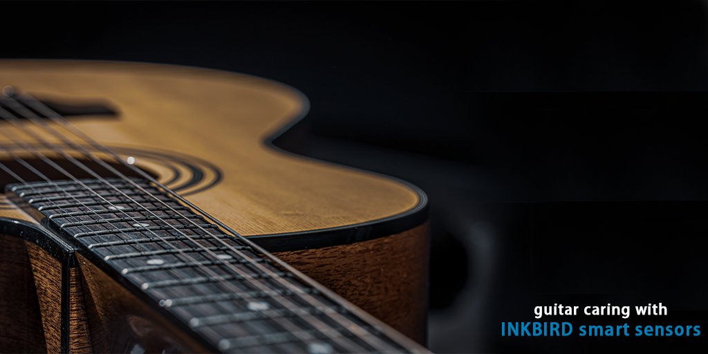 Enjoy #music with a #guitar at night to relax from the exhaustion of all day. Take good care of our guitar with INKBIRD digital #hygrometer to help monitor the temperature and humidity levels in the #room.

#guitarcare #tips #Instrument #LoveMusicLoveLife #INKBIRD #storage