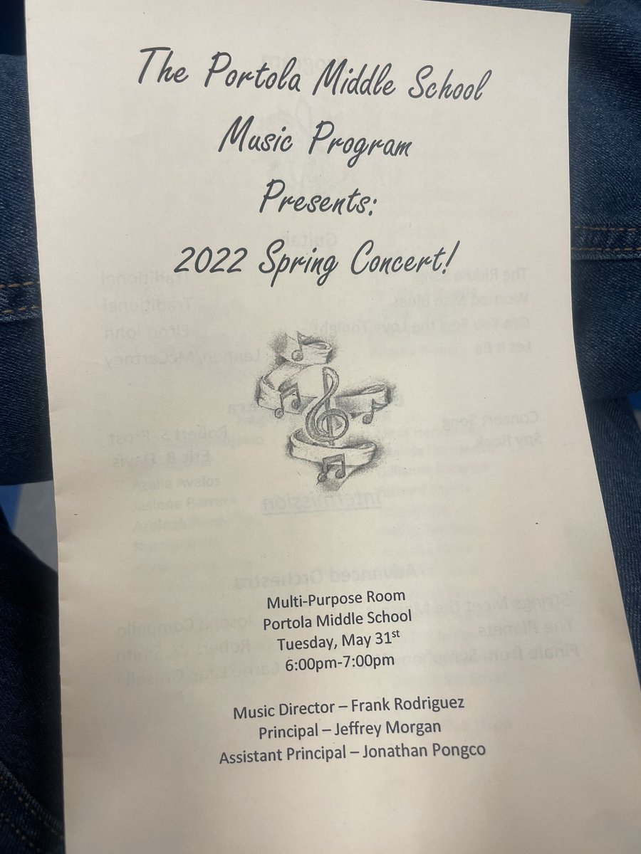 erodriguez_'s tweet photo. Such a great evening enjoying @portolamatadors Spring Concert 2022. Proud of my nephew for his performance in Advanced Orchestra and all the matadors for a great show. 🍊 🎶 💯👏 #OUSDEDGE https://t.co/ifNZJMDqTb