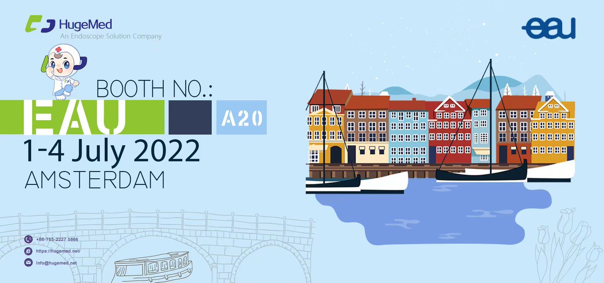 Zoya_China's tweet photo. Welcome you to visit our booth at EAU in Amsterdam.  #EAU22  #urology  #Hugemed https://t.co/Inwl1ZoXUl