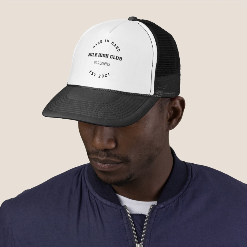 LIfe_Love_Honey's tweet photo. ☁️🛩☁️ "MILE HIGH CLUB" Trucker Hat ☁️🛩☁️

https://t.co/J5FmHgHK0R

#MileHigh #MileHighClub 
#hat 
https://t.co/J5FmHgHK0R

#zazzle @zazzle https://t.co/gxvRu8LrFc