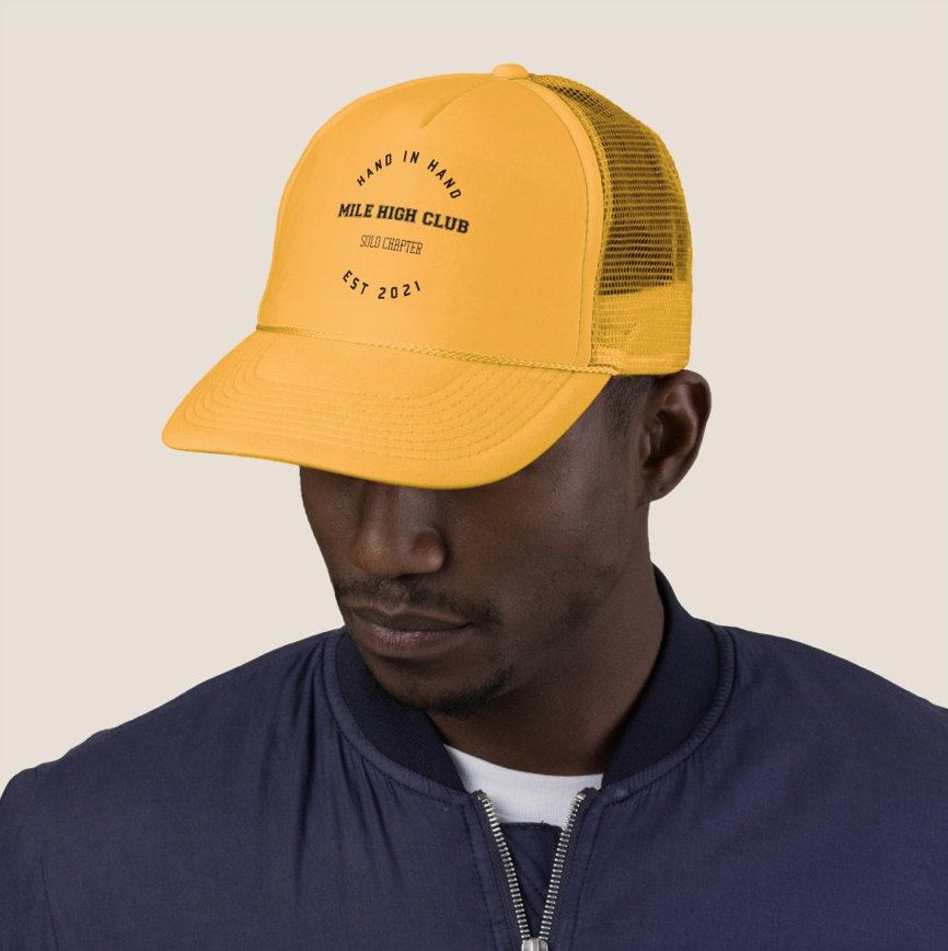 LIfe_Love_Honey's tweet photo. ☁️🛩☁️ "MILE HIGH CLUB" Trucker Hat ☁️🛩☁️

https://t.co/J5FmHgHK0R

#MileHigh #MileHighClub 
#hat 
https://t.co/J5FmHgHK0R

#zazzle @zazzle https://t.co/gxvRu8LrFc