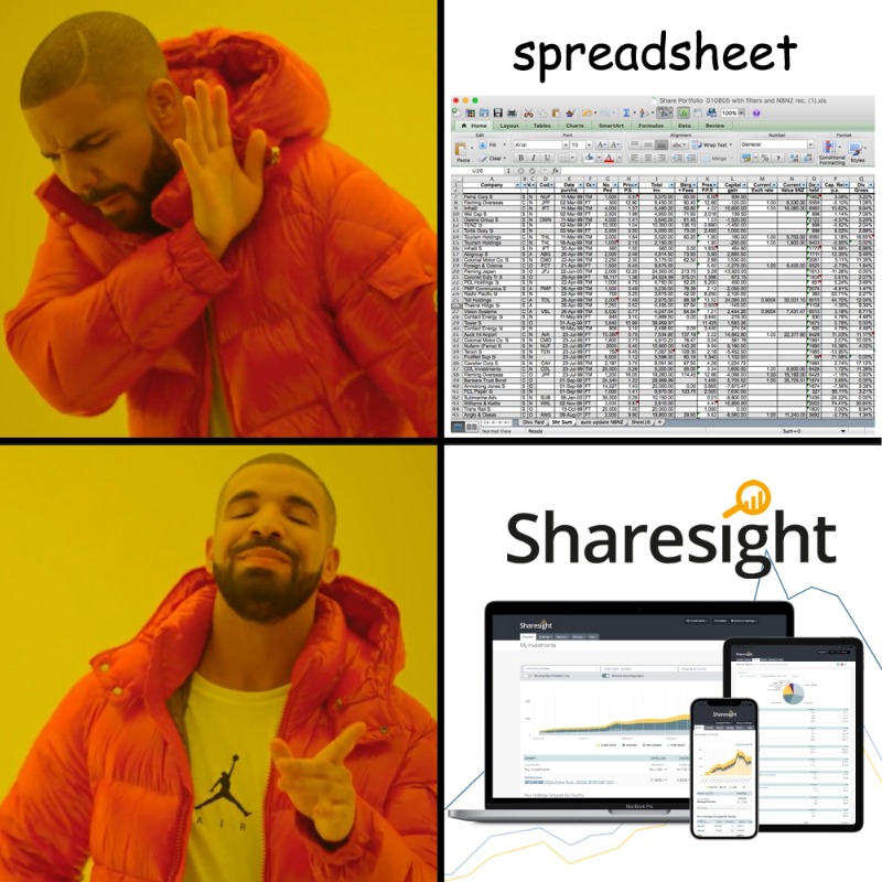 sharesight's tweet photo. https://t.co/csJaGTp6WE - Do you track your investments in a spreadsheet? 

Switch to @Sharesight and avoid data entry errors, get automatic trade updates, dividends, brokerage fees, currency and more for #stocks &amp; #ETFs all taken care of. 

Try Sharesight for FREE today 📈