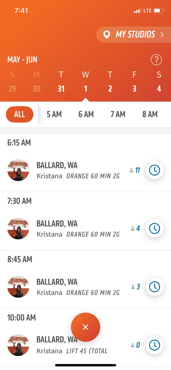 nutterbrand's tweet photo. @orangetheory Im in love with OT! In Seattle /Ballard we’re running out of class space in 2G classes as summer picks up — could Seattle get more 3G classes? https://t.co/Rtgr7rurio