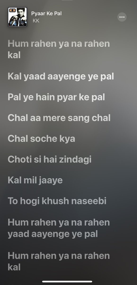awolash's tweet photo. KK’s voice will remain indistinguishably intertwined with the cherished school/college memories of my generation. hurts to see him leave already. https://t.co/qpl5u5H5tw