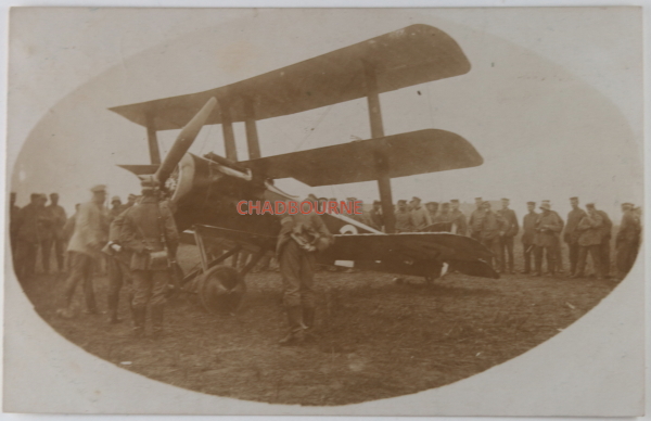 ChadbourneAntiq's tweet photo. German soldiers examining a Navy Sopwith triplane from Royal Naval Air Service Squadron 1 brought down near Wervik Belgium September 13 1917. Forced down by 20 y.o. Kurt Wüsthoff (as his 15th victory). #WW1  #aviation #photo #postcard #UK #sopwith #Belgium https://t.co/DgYz0x4pSt