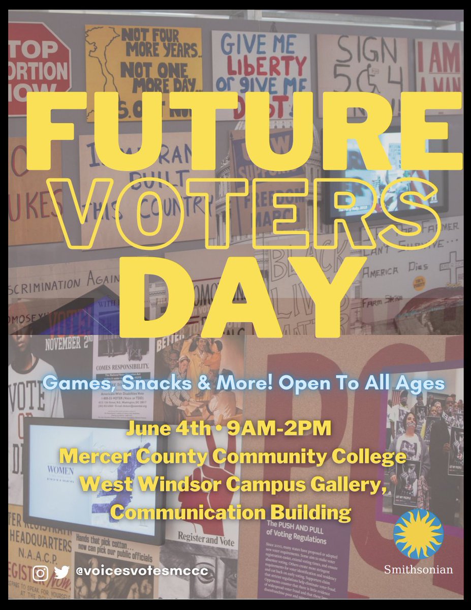 civicsmccc's tweet photo. HEY! Join Us THIS Saturday! For Our Future Voters Event. There will be Games, A Scavenger Hunt, Snacks and More! Located in the Campus Gallery in The Communication Building. https://t.co/HHLhAwOaRW