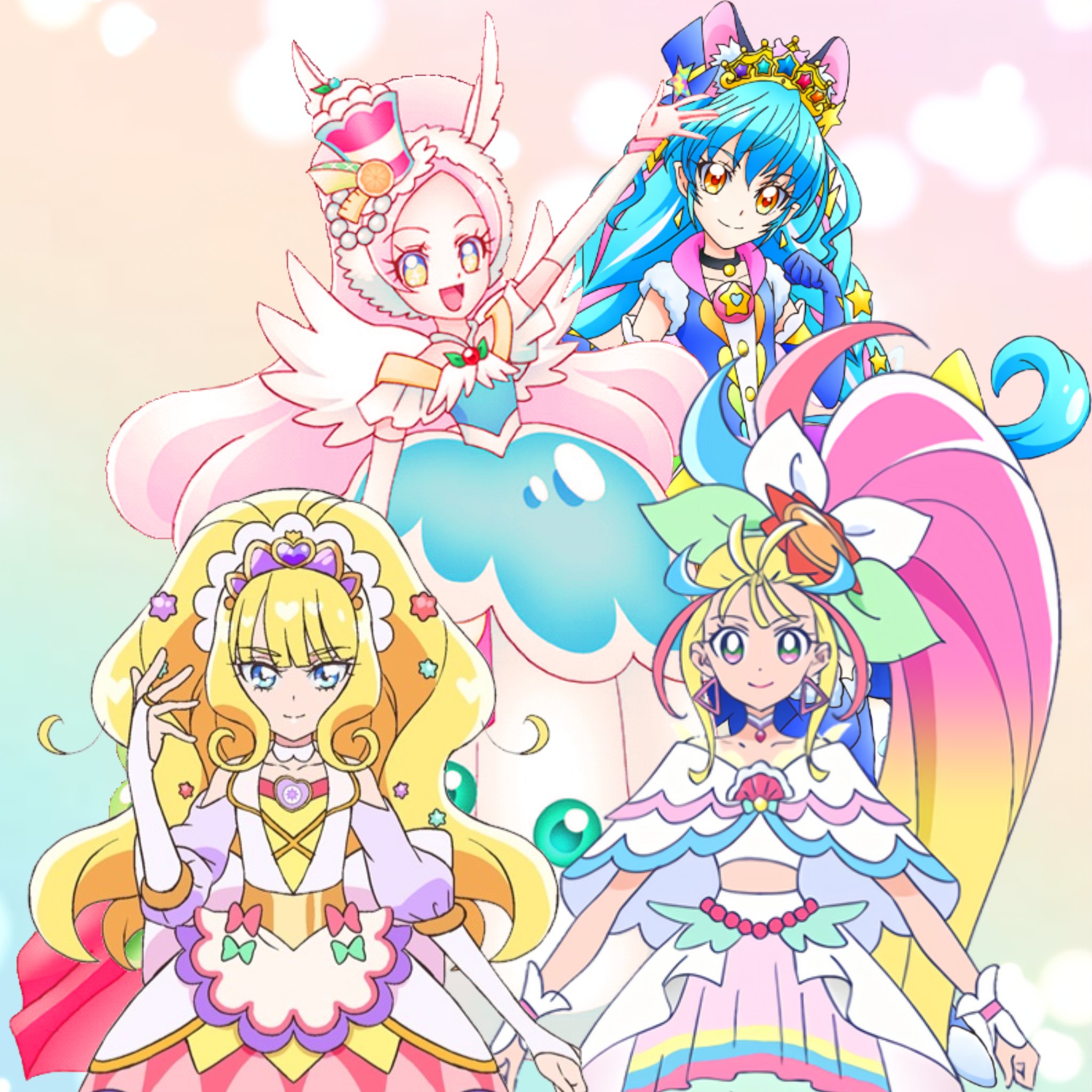 KuroYami on X: Rainbow Precure super form Cure Finale: coming