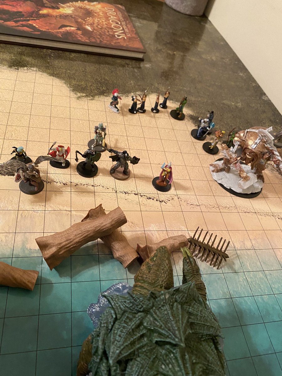 DennyConnolly's tweet photo. Ran a DnD battle that felt cinematic, emotional, exciting, paid off months of build up, and didn’t drag on so long that anyone got bored. Flying high and basically ready to become a professional game master now. https://t.co/JkFKJqJviD