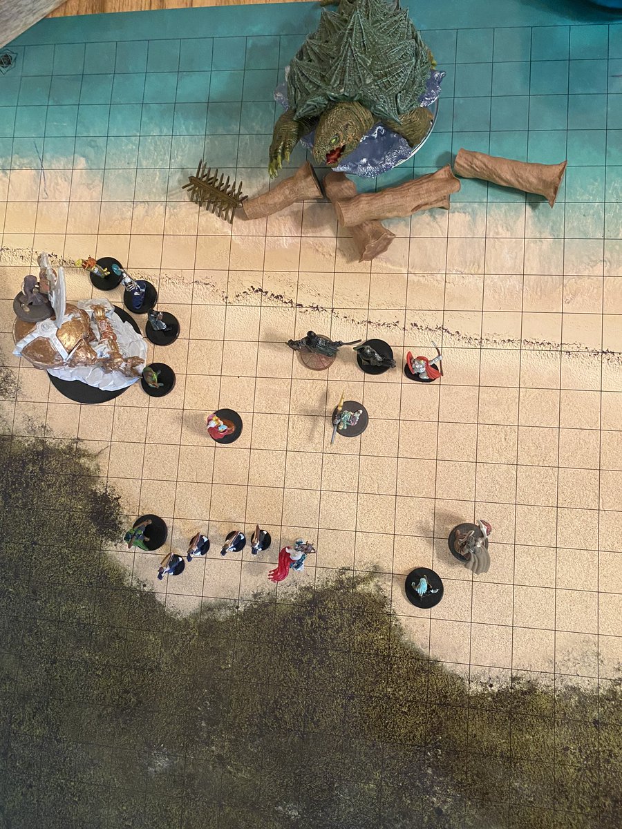 DennyConnolly's tweet photo. Ran a DnD battle that felt cinematic, emotional, exciting, paid off months of build up, and didn’t drag on so long that anyone got bored. Flying high and basically ready to become a professional game master now. https://t.co/JkFKJqJviD