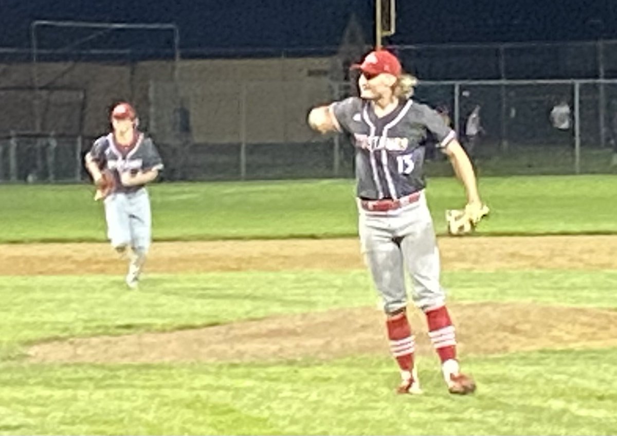 DCG__Baseball's tweet photo. Clayton Campidilli homers is the 2nd, and then again in the 4th! Mustangs add 2 more in the 7th on sac flies by G. Rupp and Hamil. Clayton Halverson gets the win on the mound throwing 7 shutout innings on 88 pitches with 9K’s. DCG 4 Winterset 0. #RMR https://t.co/DqPjt67x9t