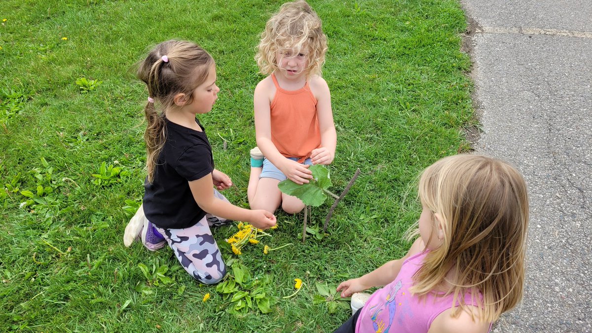How can you use natural materials to build a safe home for our animal toys? We were inspired by the 3 Little Pigs to plan, problem solve and get creative! <a href="/SEWchargers/">SEWchargers</a> #sccdsb #Kindergarten #outdoorlearning