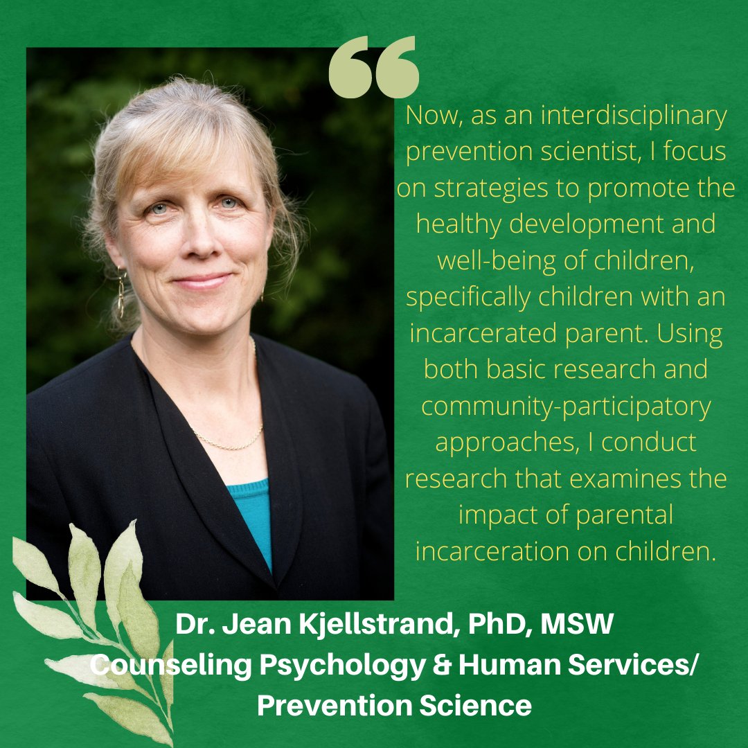 uocrimjustice's tweet photo. We sat down with Dr. Jean Kjellstrand, who heads the University of Oregon’s Criminal Justice Lab, about what motivates her for this work. We are grateful for her leadership and her passion for helping children and families impacted within the carceral system. https://t.co/qdznZ4K93t