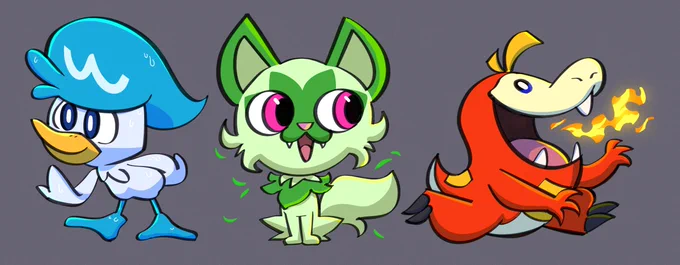 I realized I hadn't drawn these guys yet
#PokemonScarletViolet news tomorrow! 