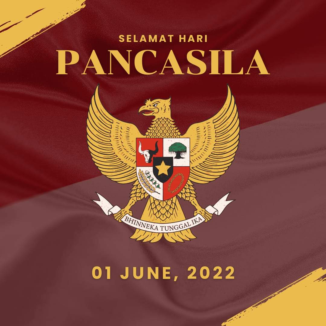 01 JUNI 1945 - 01 JUNI 2022
SELAMAT HARI LAHIR PANCASILA.