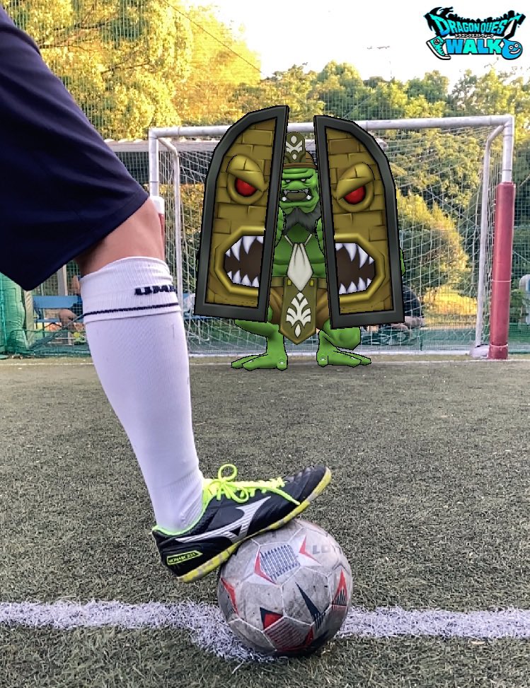 doraque_8's tweet photo. どっちも入る気がしない⚽️

#かいしんの一枚 #DQウォークフォトコン https://t.co/0zVH8T8RKv