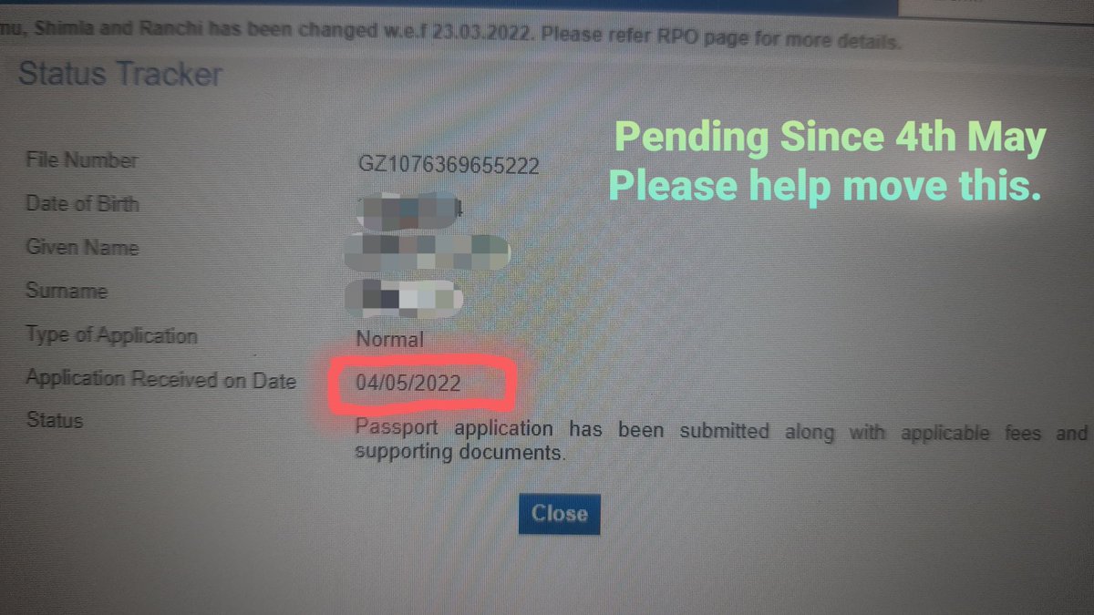 IsItPerry's tweet photo. Passport application of my son open 1 month and counting. Visited RPO, assured it will be taken care. Still waiting. Noone picks calls or replies to emails. 27000 aplicants onhold. There goes my summer trip. HELP!!
@rpoghaziabad @DrSJaishankar @passportsevamea @MEAIndia @MOS_MEA https://t.co/3rGfUoG0Xc