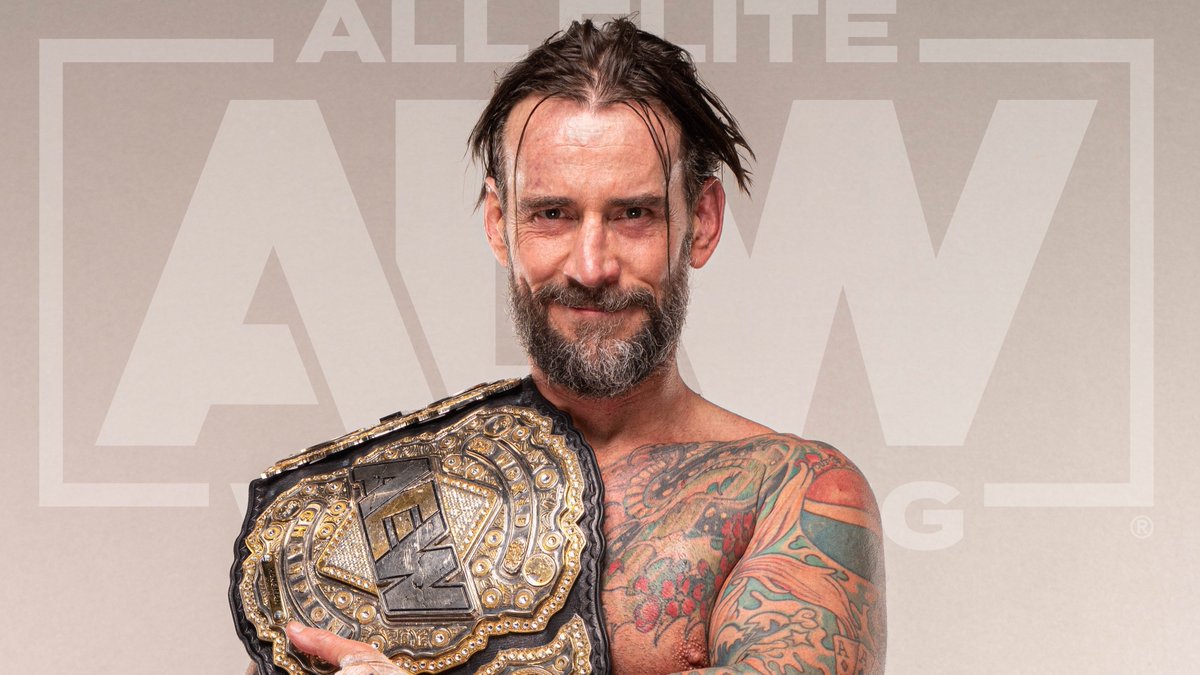 AEW's tweet photo. #AEW World Champion @CMPunk will be LIVE on @CBSLA this evening at 10:45pm PT talking about #AEW's Los Angeles debut at the historic @thekiaforum TOMORROW NIGHT for a LIVE #AEWDynamite https://t.co/CJDRVTK3B2