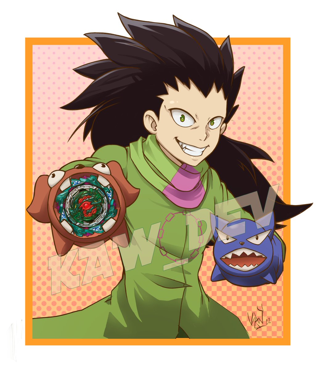 Kaw_dev's tweet photo. I did Ken Midori from Beyblade Burst. 
I hope you like it!

#beybladeburst #ベイブレードバースト https://t.co/TBFncQLeWA