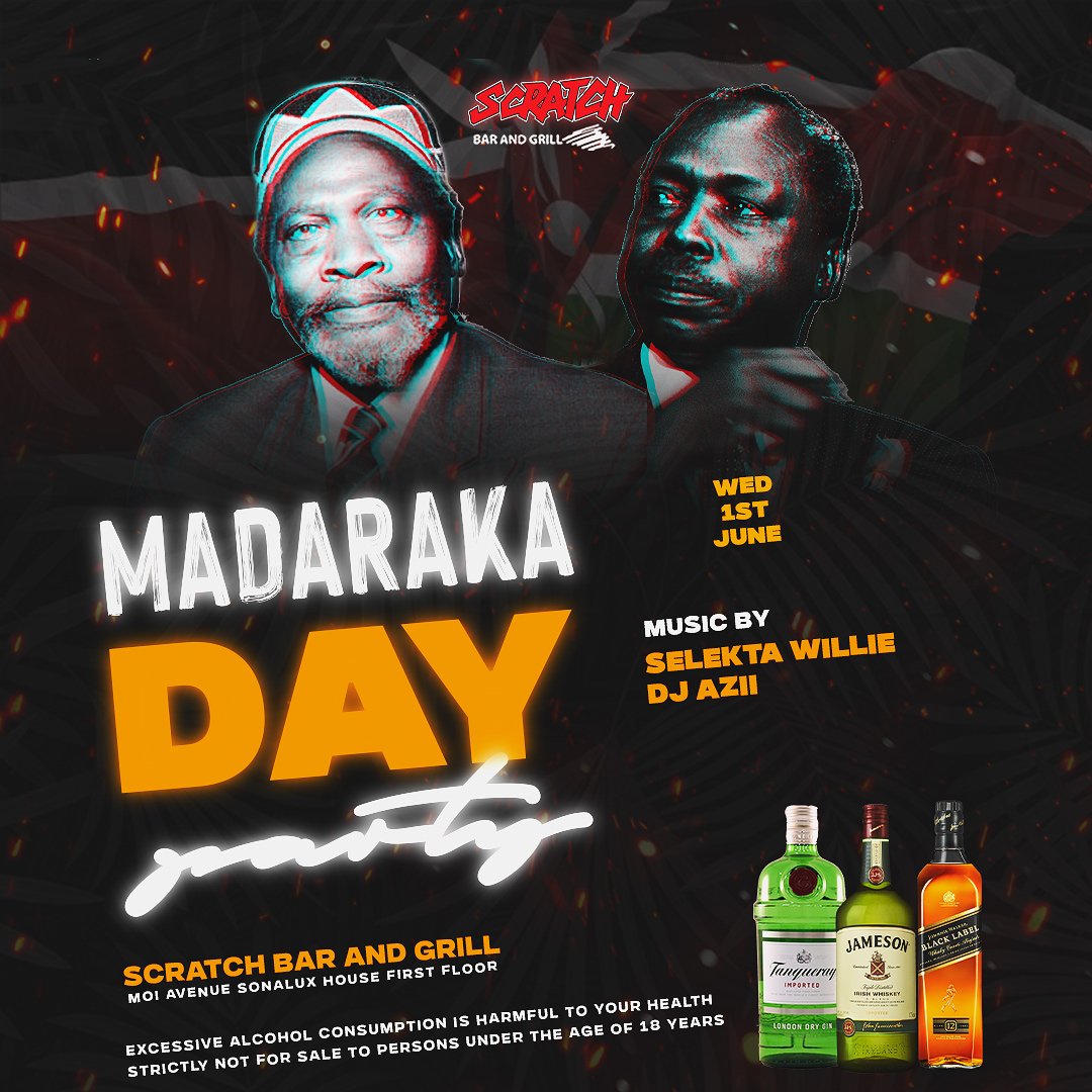 scratchbar254's tweet photo. Solid Plan this Madaraka Day 🚨🚨 Come through from midday and vibe with @selektawillie &amp; @djazii , bring a friend! https://t.co/bAIEIsiAZs