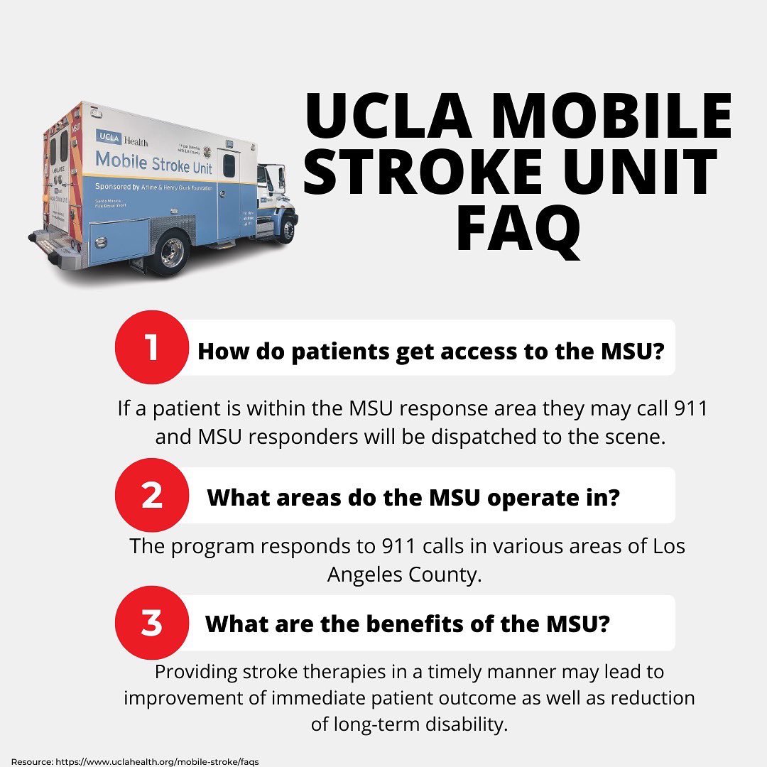May is national stroke awareness month, a month designated to reduce the risk of stroke. The Mobile Stroke Clinic at UCLA Health is the first MSU service in California and the West Coast. It saves lives.