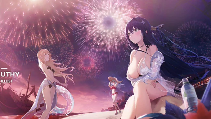 大陸版5周年イベントの新しいログイン絵とロード絵です。
#アズールレーン 
