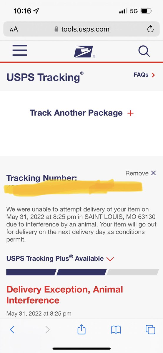 difate's tweet photo. Define “animal interference,” @USPS. You mean the “rabid” county squirrels or the domestic cat that sits in the window…? #uselesstracking #youjustdidntfeellikedelivering https://t.co/izuItm7YTS