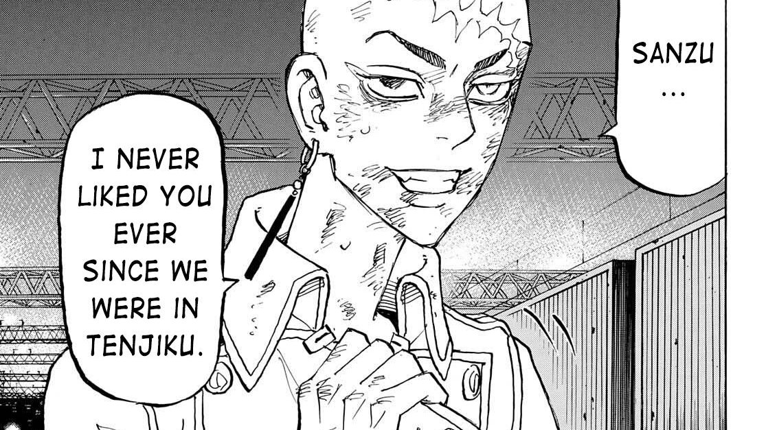 Nakamura3E's tweet photo. #tr255 #tokyorevengers255 

I NEVER LIKED SANZU EITHER, YOU CAN SURVIVE THIS KAKUCHO PLEASE https://t.co/wmw07yIpCN