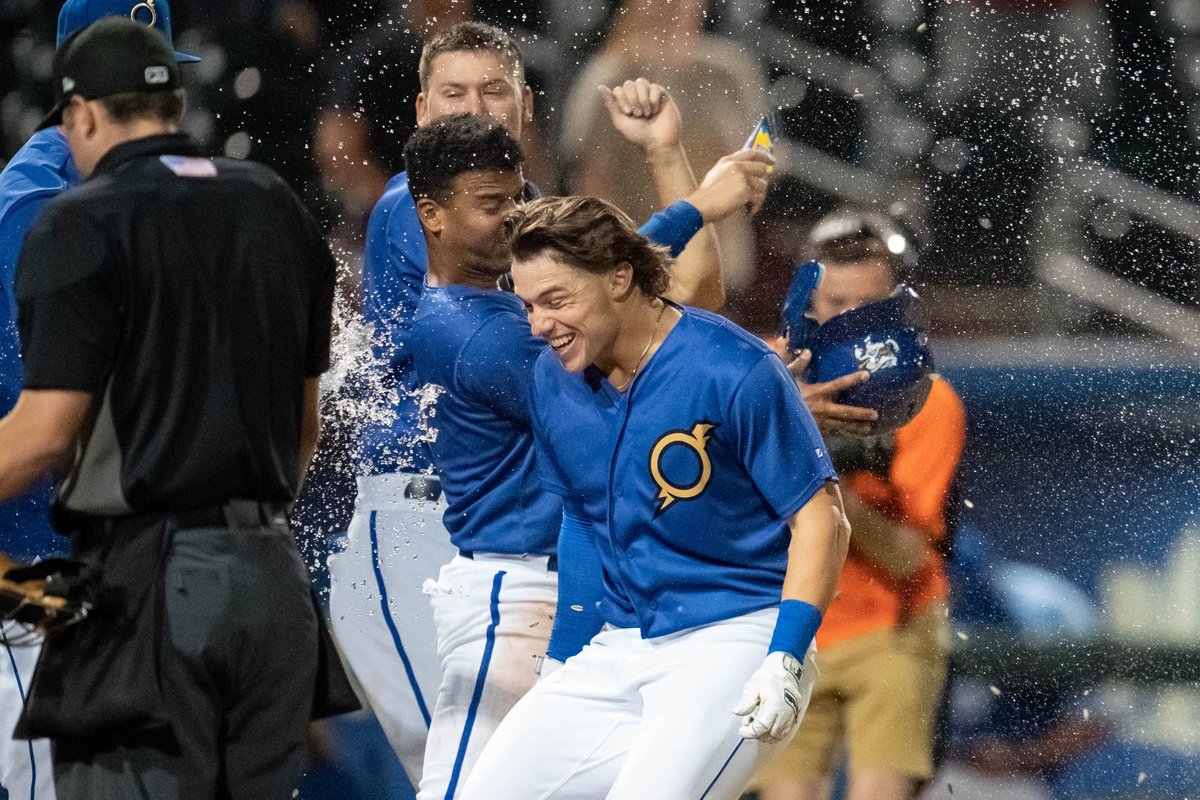 OMAStormChasers's tweet photo. Nate Eaton hit a walk-off home run and Vinnie Pasquantino hit his 15th home run of the season in tonight's 2-1 victory over Indianapolis. 

RECAP: https://t.co/c14ObATm4D https://t.co/OlCFrfdjZH