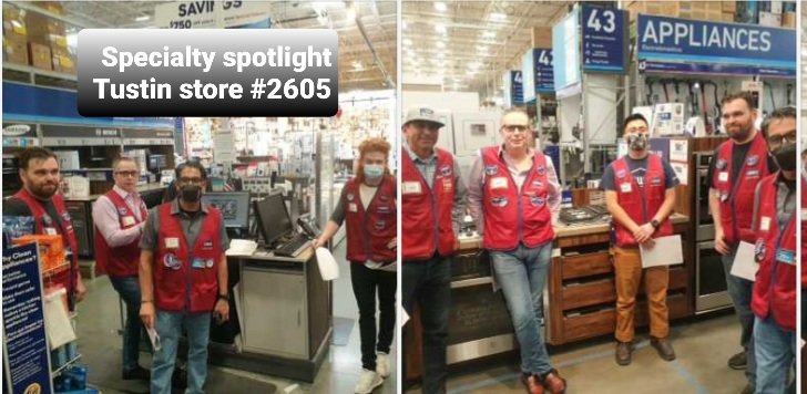 Lowe's of Tustin store #2605 Specialty Spotlight,team learning & building their knowledge, role playing on selling countertop, LPP, focusing on closing the week strong and celebrating the wins from Memorial's day. #specialtyspotlight #district882 #tustin2605 @specialtylowes