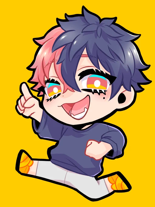#VtuberさんのSDキャラがみたい自分と彼氏と描かせて頂いたものご依頼承り中です 